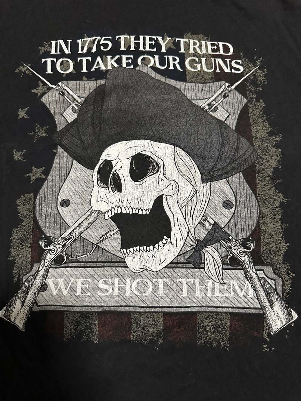 Nine Line Apparel 1775 Patriotic Skull Graphic T-Shirt, Size XL